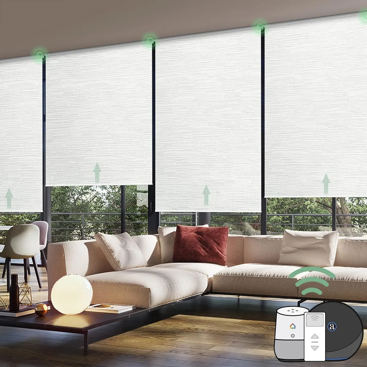 Cover Image for Motorized Blinds with Remote Control