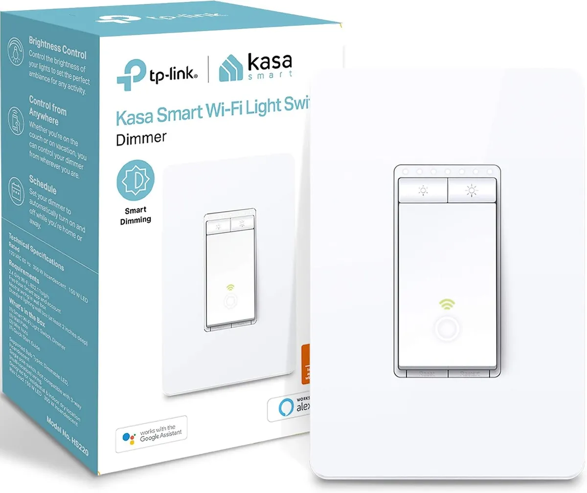 Cover Image for Wi-Fi Enabled Smart Dimmer Switch with Brightness Control