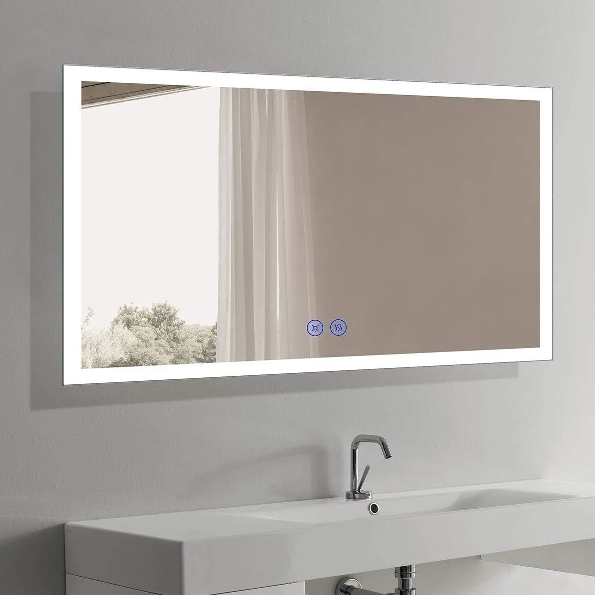 Cover Image for USHOWER Frameless LED Wall Mounted Mirror
