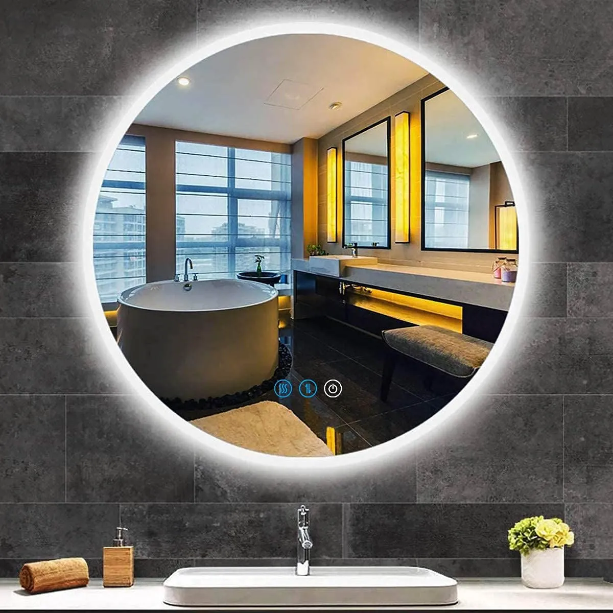 Cover Image for DUMOS Round LED Mirror: Enhancing Your Vanity Space